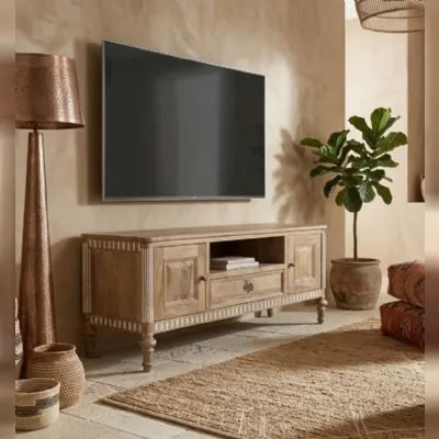 Mobile porta tv Mobile porta tv legno 133 di Outlet etnico con uno SCONTO IMPERDIBILE