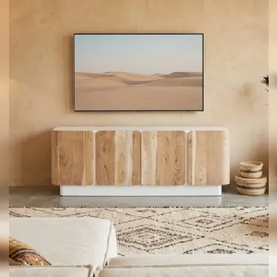 Mobile porta tv Porta tv acacia 140 di Outlet etnico con forte sconto