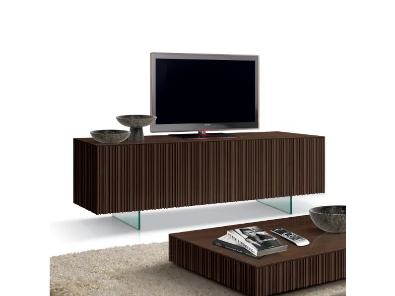 Mobile porta tv Porta tv  cannettato art 3155 di Mobilificio bellutti con uno SCONTO IMPERDIBILE