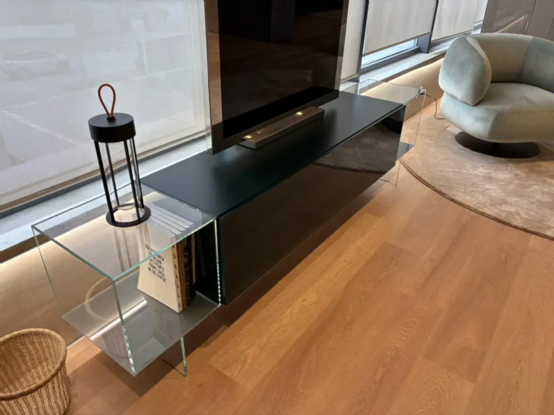 Porta tv di Lago modello 36e8 glass unit tv a PREZZI OUTLET  approfittane ora!