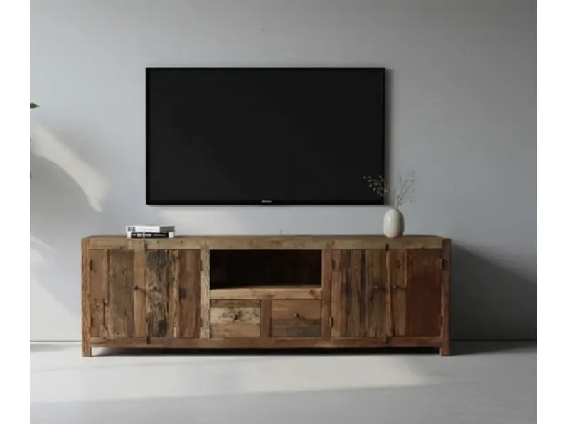 Mobile modello Mobile porta tv legno 200 porta tv di Outlet etnico in Offerta Outlet