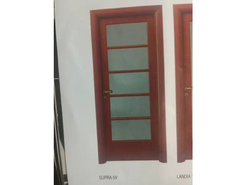 Porta moderna Garofoli Porta battente mod supra 5v con vetro  SCONTATA