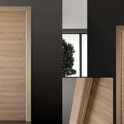 Porta moderna in legno  Artigianale Composit basic c401 a prezzo Outlet