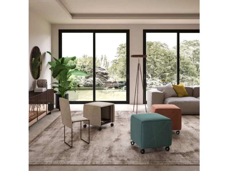 Pouf modello Cubix moderno Ozzio a PREZZI OUTLET