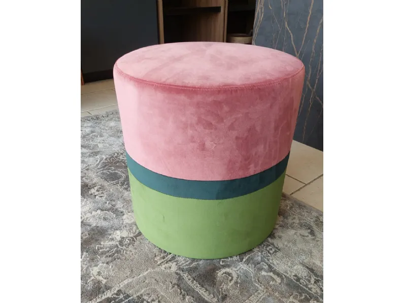 Pouf in tessuto Cylinder a marchio Artigianale a prezzo ribassato