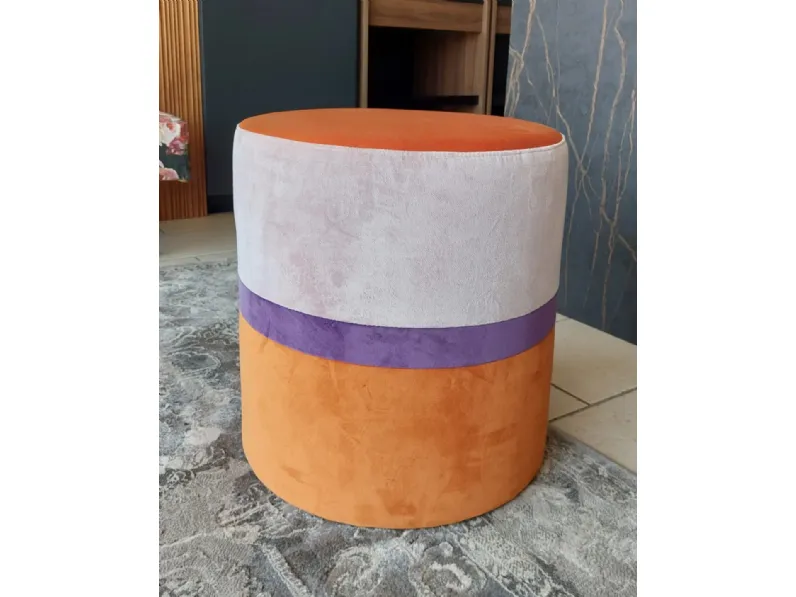 Pouf in tessuto Cylinder a marchio Artigianale a prezzo ribassato