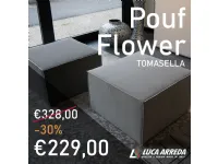 Pouf in tessuto Flower a marchio Tomasella a prezzo scontato