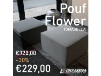 Pouf in tessuto Flower a marchio Tomasella a prezzo ribassato