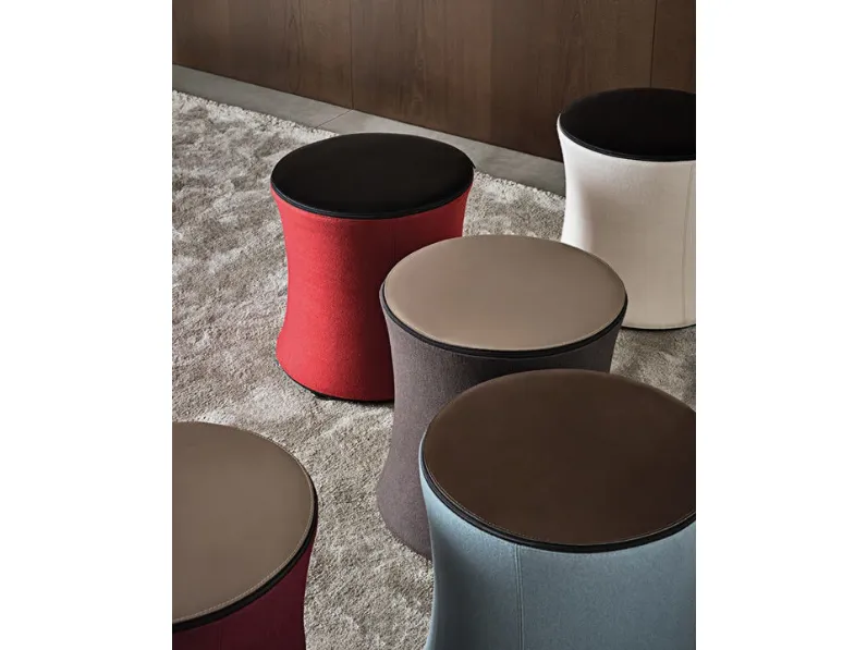Pouf modello Davis drum  Minotti a prezzi outlet 