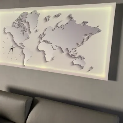 Quadro paesaggio Orologio su quadro 3d globe con led Pintdecor a prezzi convenienti