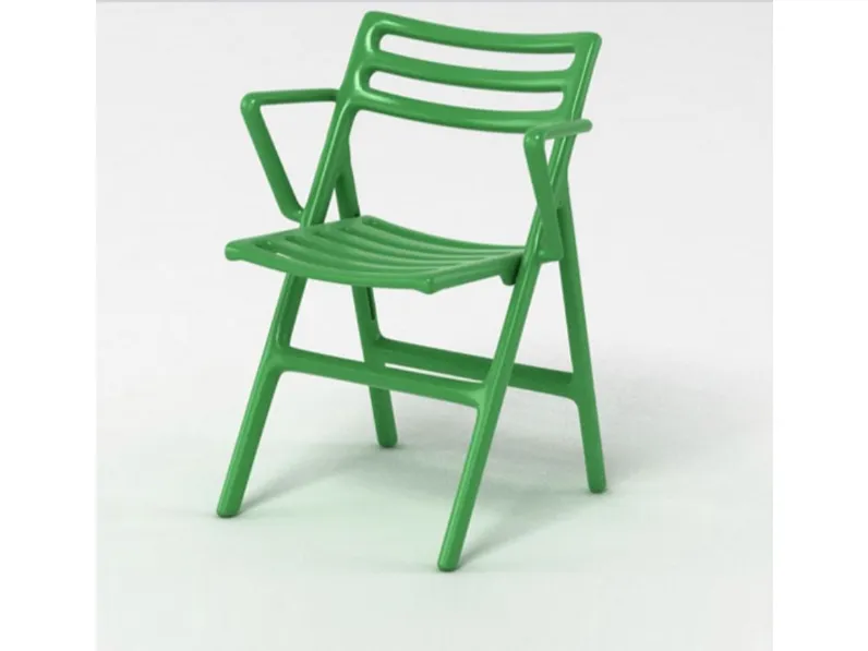 Sedia da giardino modello Sedia pieghevole con braccioli verde folding air-chair magis  Magis a prezzo Outlet
