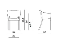 Sedia per l'esterno modello Dr. no Kartell a prezzo scontato