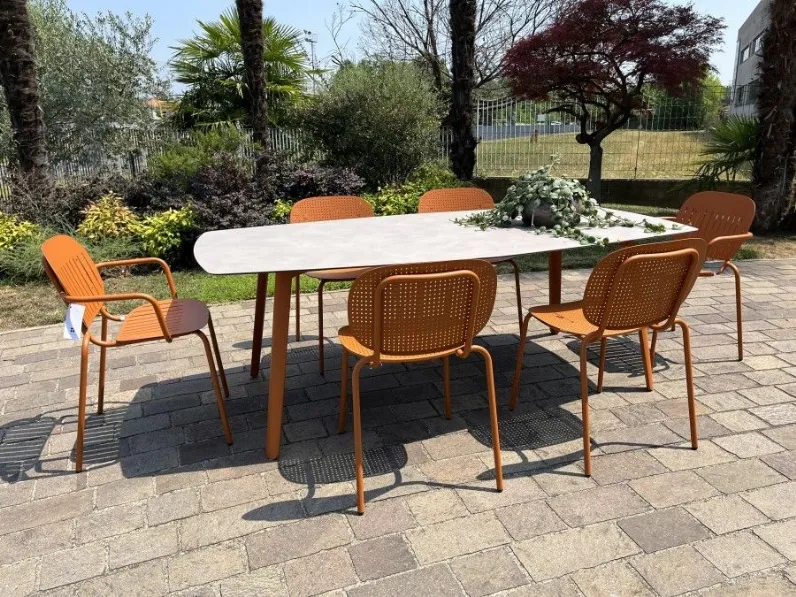Arredo giardino Scab: sedia modello Si-si dots (set 4 sedie) SCONTATA