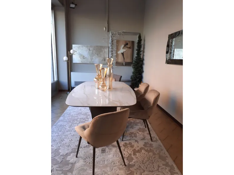 Sedia fissa Amelie di Bontempi a prezzo Outlet