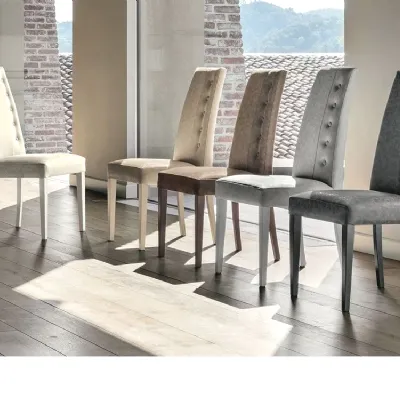 Sedia da soggiorno realizzata in ecopelle Bellinzona * di Target point 