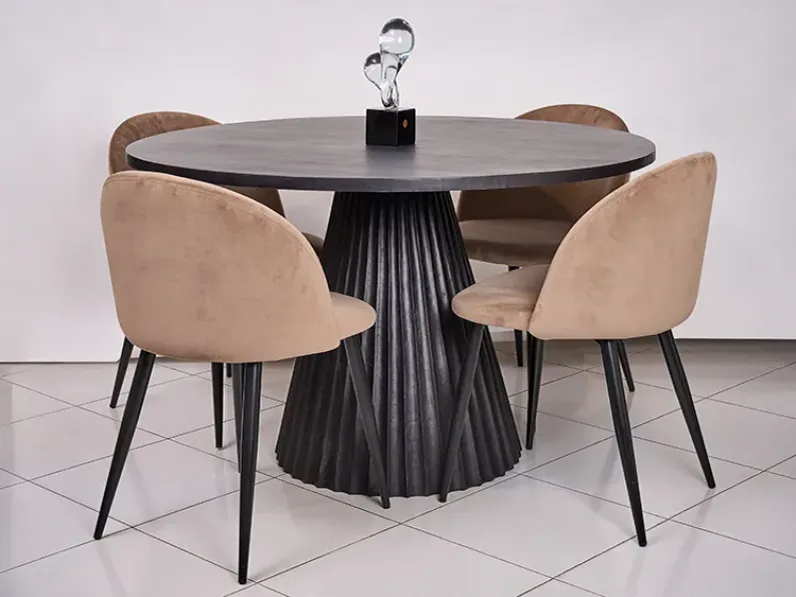 Sedia con schienale basso Bressio di Artigianale in Offerta Outlet