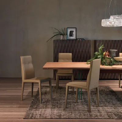 Sedia Agatha Flex di Cattelan ideale in abbinamento a tavoli in legno massello
