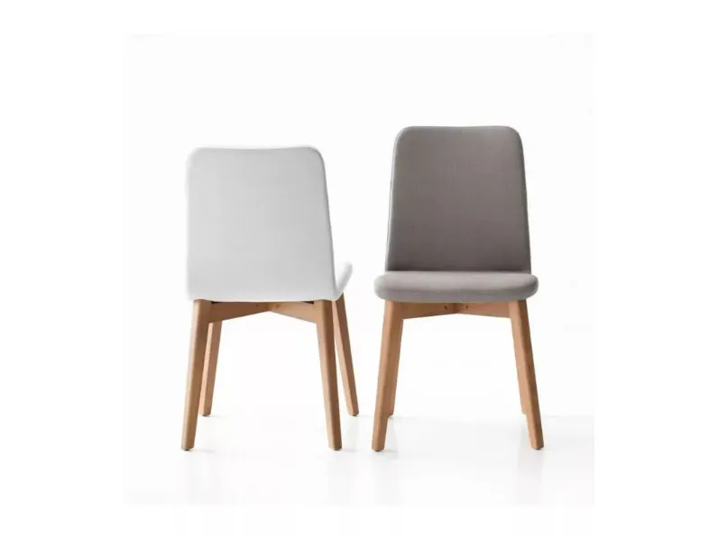 Sedia Cloe 5 da cucina realizzata in tessuto scontata del 37%