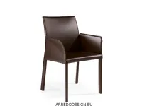 Sedia di Julia italia modello Agata large braccioli da soggiorno in offerta -35%