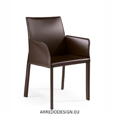 Sedia di Julia italia modello Agata large braccioli da soggiorno in offerta -35%