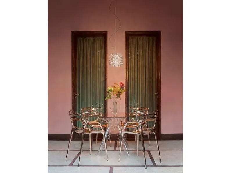 Sedia da cucina realizzata in plastica Masters di Kartell 