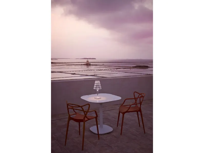 Sedia da cucina realizzata in plastica Masters di Kartell 