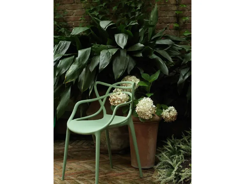 Sedia da cucina realizzata in plastica Masters di Kartell 