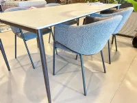 Sedia con braccioli Sedia medea grigia di Stones in Offerta Outlet