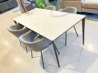 Sedia con braccioli Sedia medea grigia di Stones in Offerta Outlet