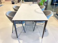 Sedia con braccioli Sedia medea grigia di Stones in Offerta Outlet