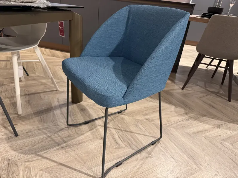 Sedia in tessuto poltroncina Cv 607 tone in Offerta Outlet