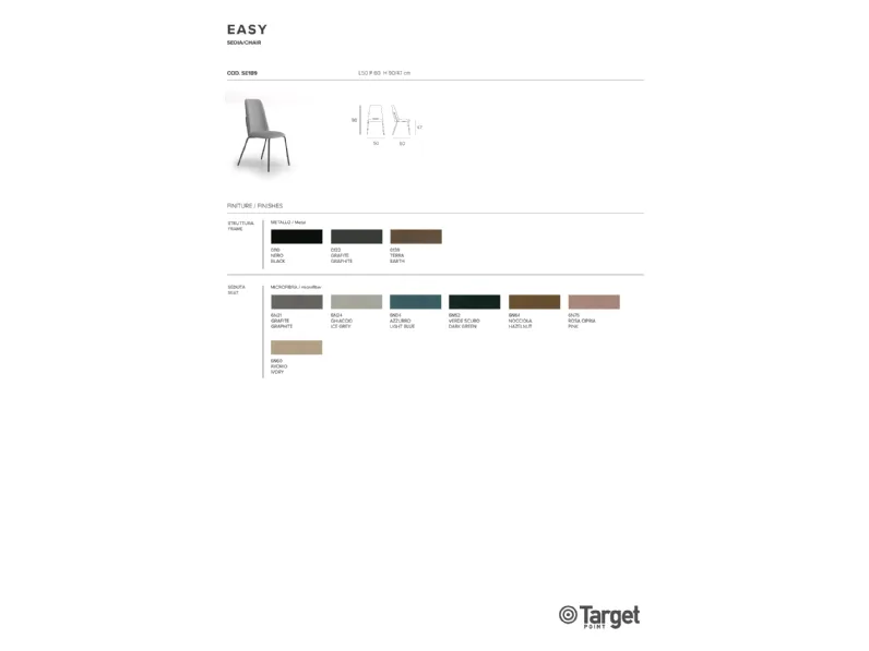 Sedia modello Easy di Target point: scopri il prezzo riservato 