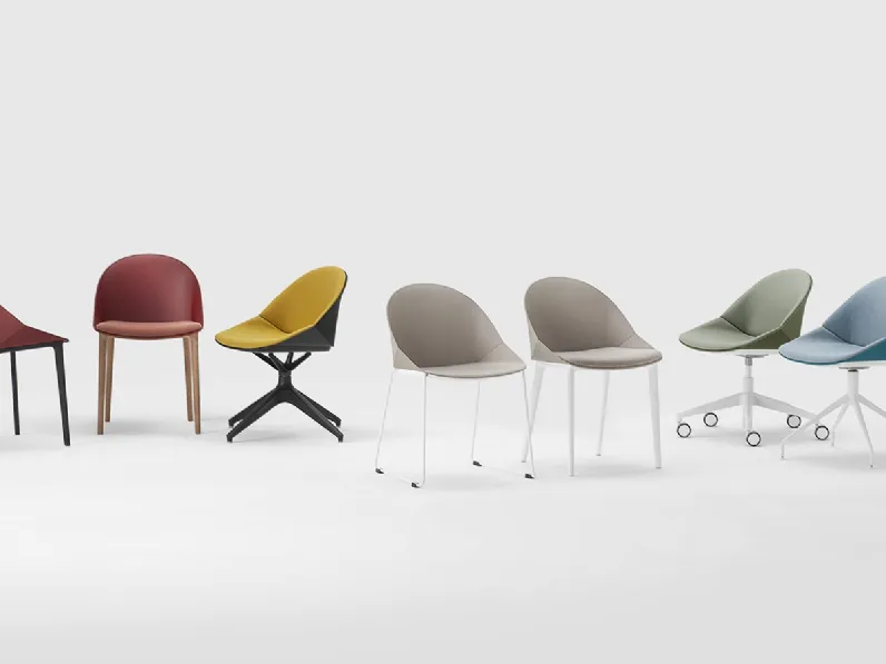 Sedia senza braccioli Kross di Kastel in Offerta Outlet