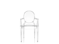 Sedia da giardino Louis ghost di Kartell SCONTATA 20%