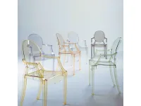 Sedia da giardino Louis ghost di Kartell SCONTATA 20%