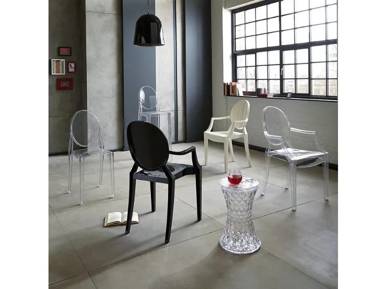 Sedia da giardino Louis ghost di Kartell SCONTATA 20%