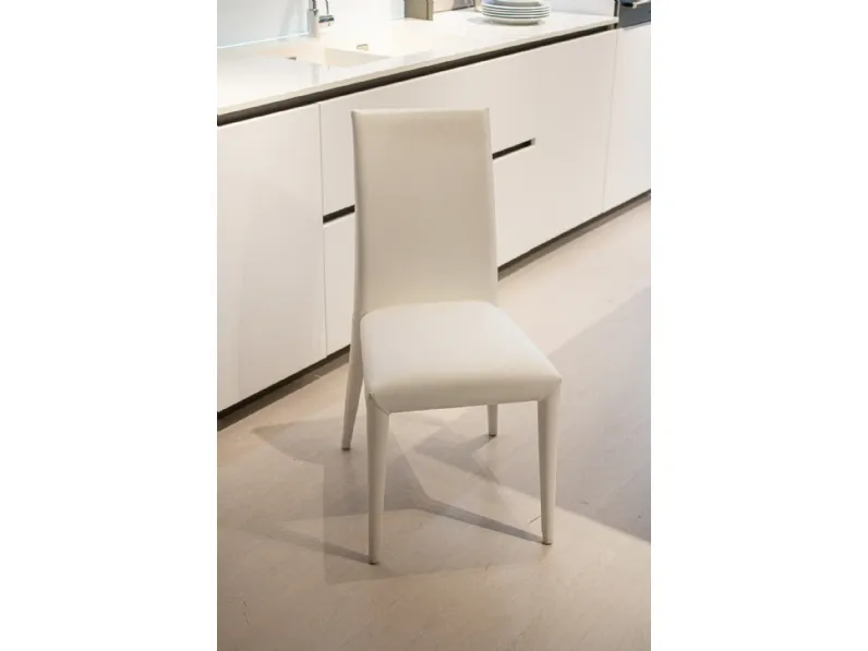 Sedia in pelle modello Anais di Calligaris 