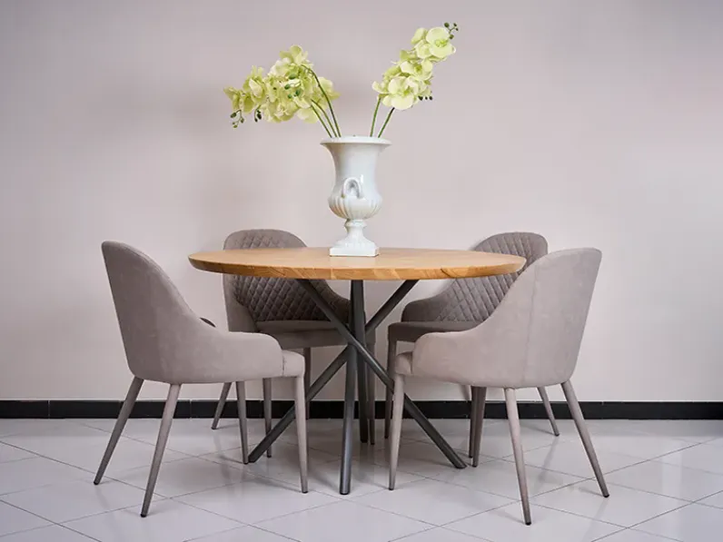 Sedia in ecopelle con braccioli Betta art. rip0000999 in offerta