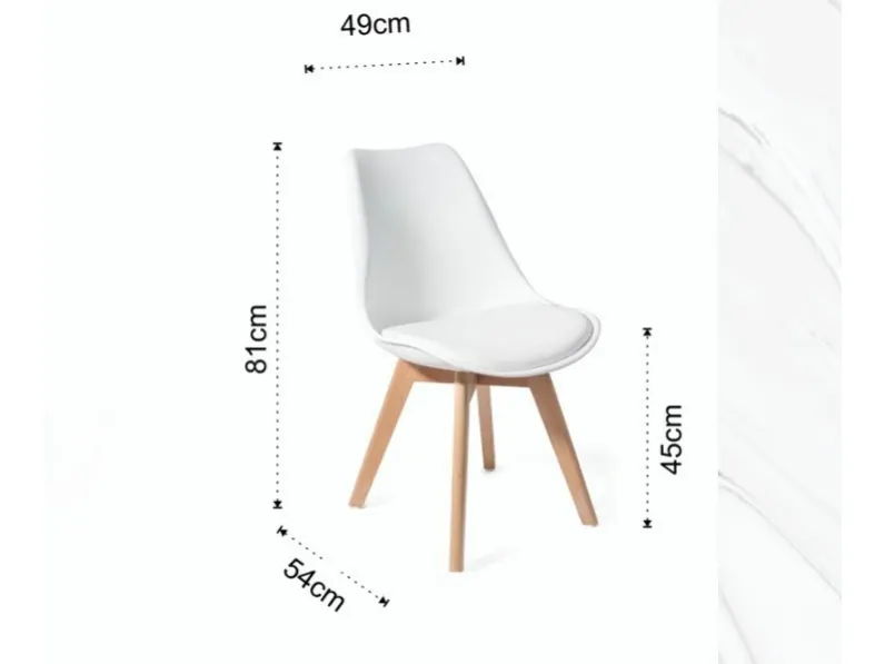 Sedia modello Jeffry  da soggiorno di Collezione esclusiva -28%