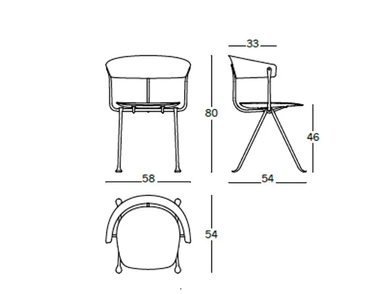 Poltrona in stile design Poltroncina lowchair in pelle Magis in Offerta Outlet