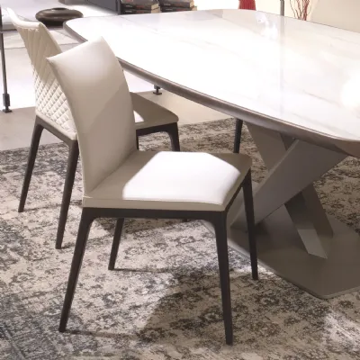 Sedia fissa Arcadia outlet di Cattelan italia a prezzo scontato
