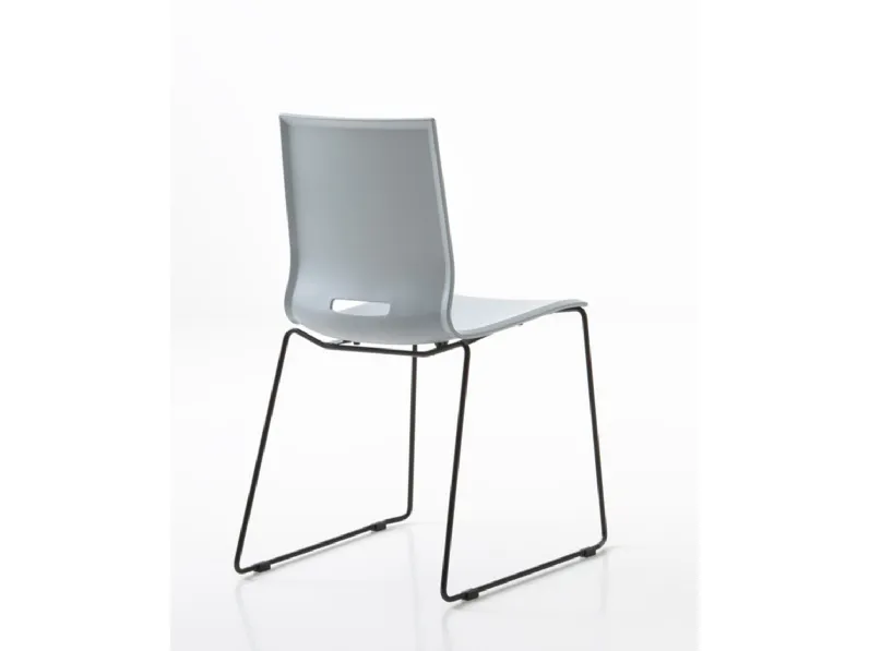 Sedia in plastica senza braccioli Elena 3 in Offerta Outlet