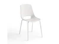 Sedia in plastica con schienale medio Eva 4 in offerta