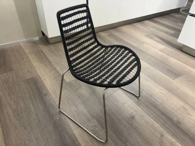 Sedia fissa Sedia in metallo di Collezione esclusiva a prezzo scontato