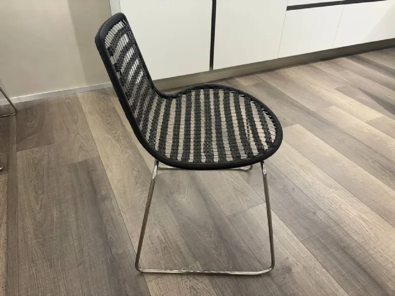 Sedia fissa Sedia in metallo di Collezione esclusiva a prezzo scontato