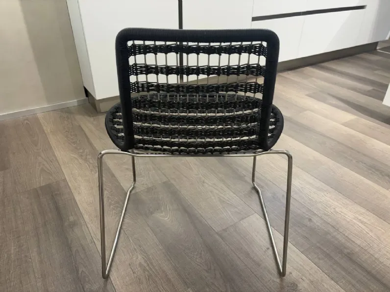 Sedia fissa Sedia in metallo di Collezione esclusiva a prezzo scontato