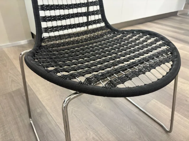 Sedia fissa Sedia in metallo di Collezione esclusiva a prezzo scontato