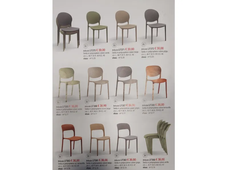 Sedia promo Collezione esclusiva a prezzo ribassato