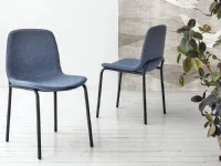 Sedia da cucina realizzata in tessuto Fresia di Target point 