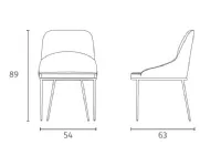 Sedia modello Ginevra om/470/ma  a marchio Stones scontata del 35%